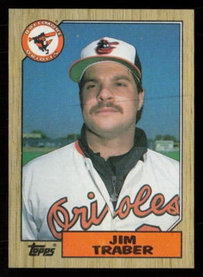 1987 Topps Jim Traber #484 Baltimore Orioles Baseball Card - Image 1 of 2