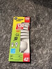 Lot of 2 GE 97728 Energy Smart CFL 42W Replaces 150W Spiral Light Bulb