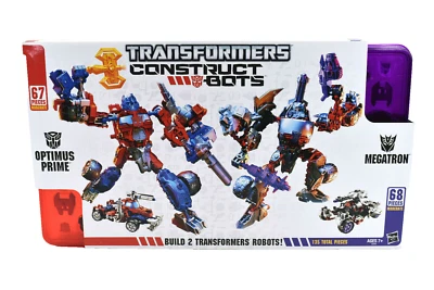 Transformers Construct Bots Ultimate Class Optimus Prime Megatron paquete de 2 Foto 1 de 4