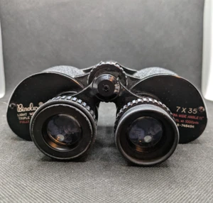 Binocolo vintage Binolux 7x35 con custodia in pelle foderata extra largo n. 8-745454 - Foto 1 di 7