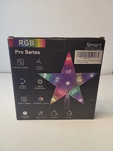 BrizLab Smart Star Tree Topper- 11 LED CLEAR App Controled - Picture 1 of 4