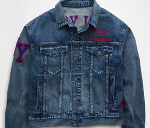 American Eagle (AE) NFL New York Giants Denim Jacket Unisex- Size XXL -New - Picture 1 of 12