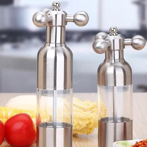 Stainless Steel Kitchen Salt Pepper Grinder Salt Pepper Mills Seasoning ~ - Picture 1 of 11