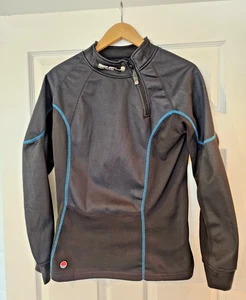 Pullover de protección térmica Freeze Out para motocicleta para mujer talla pequeña negro/azul - Imagen 1 de 6
