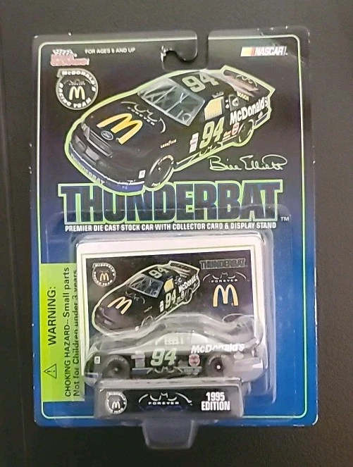 Coche Bill Elliott #94 McDonalds Thunderbat Nascar 1995 edición diecast escala 1:64 Foto 1 de 1