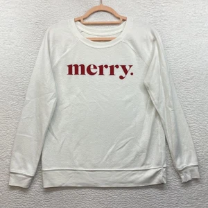 Sudadera Grayson Threads Para Mujer Mediana Blanca Gráfico Feliz Ropa para Dormir Vacaciones - Imagen 1 de 9