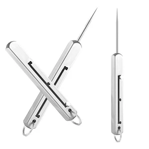 Palillo de dientes retráctil Titanium Edc con diseño de empuje de resorte - Imagen 1 de 12