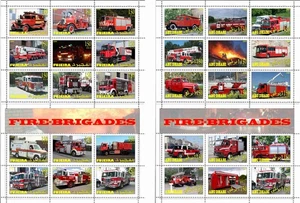 Bloques de sellos completos Brigadas de Bomberos de los países árabes 2º tipo edición 2009 - Imagen 1 de 1