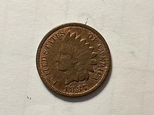 1887 Indian Head Cent Bronze Good Liberty - Bild 1 von 3