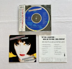 Linda Ronstadt Cry Like a Rainstream CD Obi JAPAN Out Of Print - Imagen 1 de 3