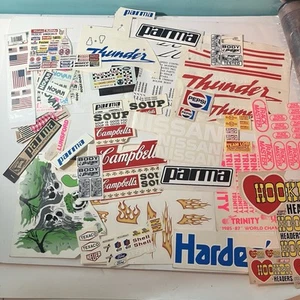 Huge Lot Of RC Decals Stickers Novak Parma Shell Texaco Ford Pepsi - Picture 1 of 6