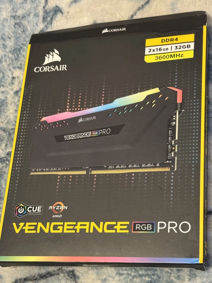 Corsair Vengence RGB Pro 32GB Kit 3600MHz DDR4 High Speed CL-18 - Image 1 of 4
