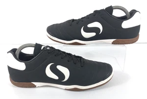 Sondico Strike IN Indoor Football Boots UK 7 Shoes Black White Soccer Sports - Picture 1 of 6