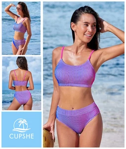 Conjunto de bikini retro de natación profunda sin aros talla 14-16 para mujer y dama - Imagen 1 de 9