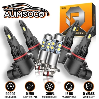 Kit de faros LED y bombillas antiniebla A+ para GMC C3500HD 1991 1993-2001 2002 6000K Foto 1 de 4