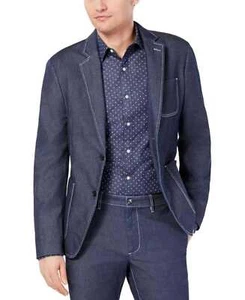 Michael Kors Men’s Slim-Fit Stretch Chambray Suit Jacket (Bright Blue, 44 R/M... - Picture 1 of 2