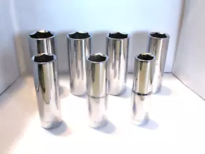 Husky Deep Sockets, 1/2” Drive, 6 point - 7 Pc Lot - Picture 1 of 1