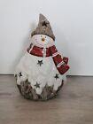 Weihnachten-Schneemann Windlicht-Christmas-Deko-Dekofigur*Snowman