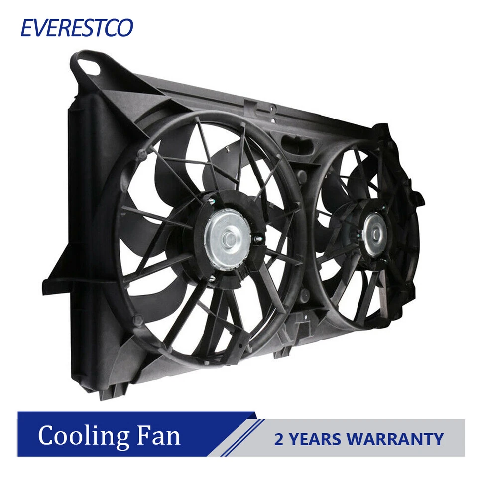 Radiator Condenser Cooling Fan Assembly For 06-10 Chevrolet Silverado 2500 HD - Изображение 1 из 4