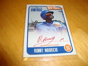 Ronny Mauricio Mets certified Auto Autograph 2020 Onyx Vintage Red ink/25 card - Picture 1 of 7