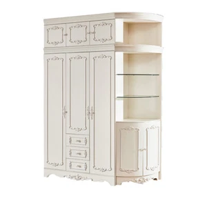 Armario Clásico Blanco Clásico Dormitorio Armario Madera Inmediatamente - Imagen 1 de 1