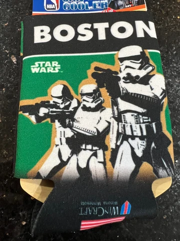 Boston Celtics NBA star wars can cooler koozie Cover