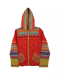 Ladies Ivko Floral Lambswool Hoodie Jacket Size L / 40 - Picture 1 of 4