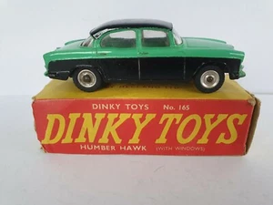 DINKY TOYS HUMBER HAWK # 165 GREEN/BLACK VNC ORIGINAL BOXED 1959/60 - Picture 1 of 12