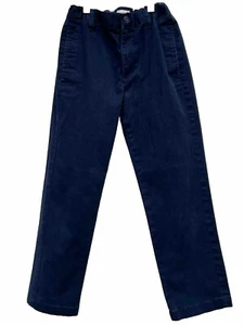 Cat & Jack Kids Chino Pants Dress Blue Size 10 Straight Pockets Elastic Waist - Picture 1 of 12