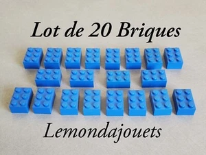 Lego 3002 Lot de 20 Briques 2 x 3 Brick Bleu Blue Brique 2x3 3x2 - Picture 1 of 5