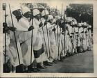 1935 Press Photo Abyssinian tribesmen & desrt priests at Addis Ababa - neb74028