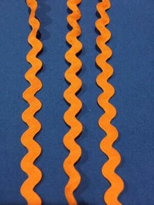 Ribete de encaje 50m/2m CORDÓN DENTADO No elástico Elegante Naranja 5mm Sin precio base - Imagen 1 de 2