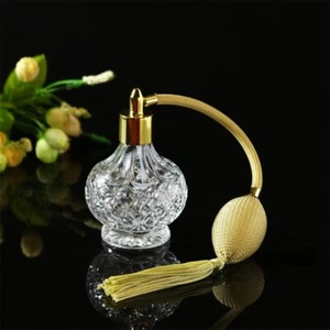 80ml Spray Perfume Bottle K9 Crystal Cosmetic Atomizer with Long Tassel Airbag - Picture 1 of 10