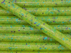 12ct 5" inch Chartreuse Party Senko Style stick bait soft plastic bass fishing - Picture 1 of 6