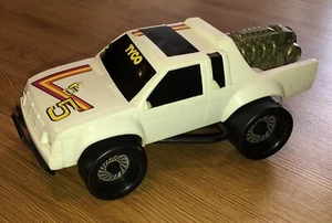 Vintage 1989 Tyco Sidewinder Nissan Pickup Truck Kreisel Power weiß 12" Spielzeugauto - Bild 1 von 12