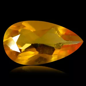 1.04 ct Great looking Pear Cut (11 x 6 mm) Un-Heated Red Fire Opal Gemstone - Picture 1 of 1
