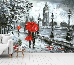 3D London Painting 355 Wallpaper Mural Paper Wall Print Murals UK Lemon - Picture 1 of 5