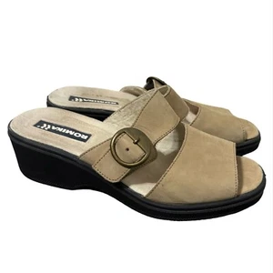 Romika beige/schwarze bequeme Keilabsatz-Sandalen Damenschuhe Größe 37 US 6,5 - Bild 1 von 6