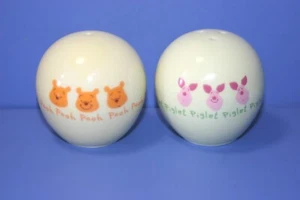 Disney Winnie the Pooh , Piglet Salt & Pepper Set Ceramics Sango Japan - Picture 1 of 9