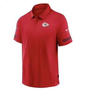 Men's 2XL Nike Red Kansas City Chiefs Sideline Elite Performance Polo Dri-Fit - Picture 1 of 2