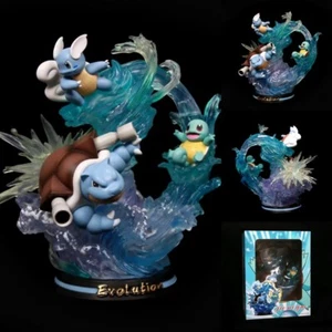 Cartoon Monsters Blastoise Figur mit LED Basis Modell Spielzeug Sammlung Geschenk 26cm - Bild 1 von 9