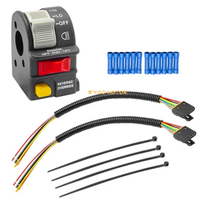 Left Handlebar Switch & Pigtail Harness Pulg Kit for Polaris Sportsman 400 500 - Image 1 of 4