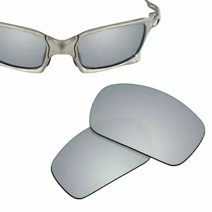 Polarized Replacement Lenses for-OAKLEY X Squared Sunglasses Silver Titanium - Picture 1 of 5