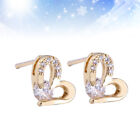 Miss Stud Earrings for Women Rhinestone Earings Studs