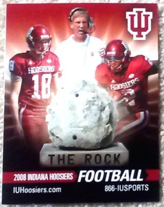 INDIANA UNIVERSITY HOOSIERS 2008 FOOTBALL POCKET SPIELPLAN - NEUWERTIG! - Bild 1 von 1