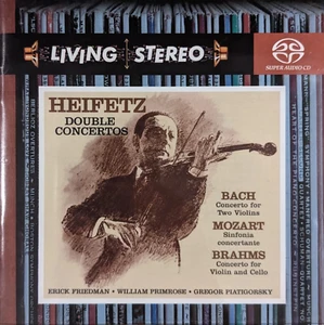 Heifetz Double Concertos Bach Mozart Brahms SACD Super Audio CD - Imagen 1 de 1
