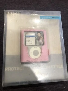 Belkin Leather Sleeve For Ipod Nano F8Z204tt Pink - Picture 1 of 4