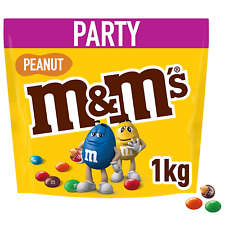 M&M'S Peanut Erdnüsse Milchschokolade Schokolinsen Nüsse Süßwaren Beutel 1 kg