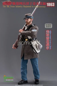1/6 scale QORANGE QOTOYS QOM-1033 American Civil War 12" Male Action Figure Toy - Picture 1 of 24