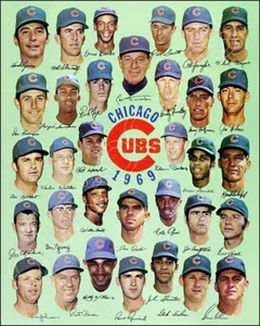 1969 Chicago Cubs Team Photo 8X10 - Banks Jenkins Williams Santo - Picture 1 of 4